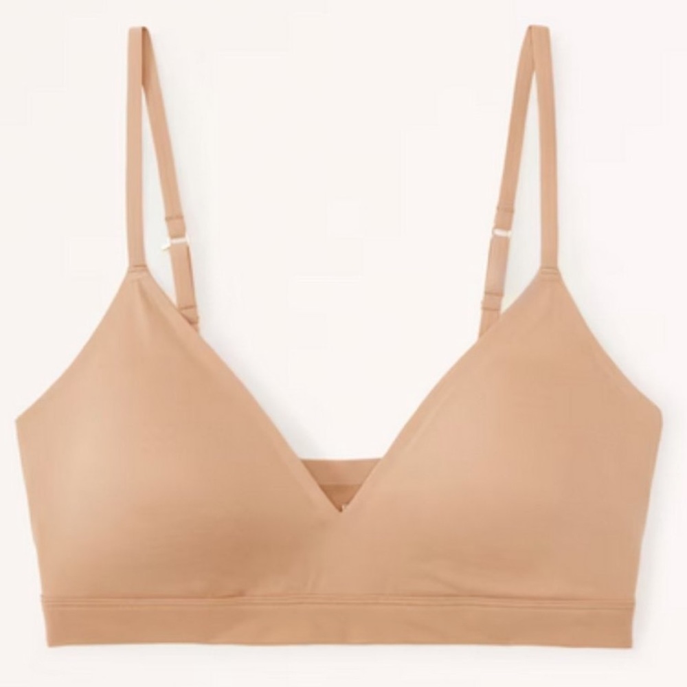 Abercrombie & Fitch Next to Naked Bralette Bra Large Nude